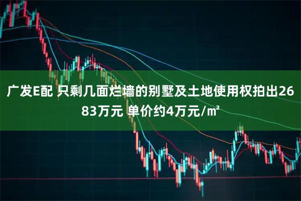 广发E配 只剩几面烂墙的别墅及土地使用权拍出2683万元 单价约4万元/㎡