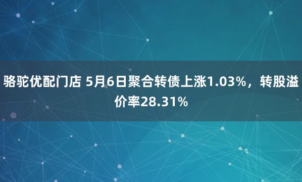 骆驼优配门店 5月6日聚合转债上涨1.03%，转股溢价率28.31%