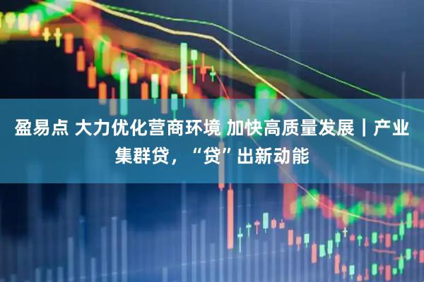 盈易点 大力优化营商环境 加快高质量发展｜产业集群贷，“贷”出新动能